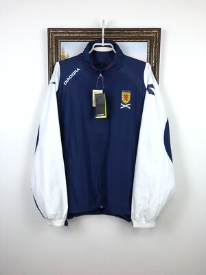 Vintage Diadora Scotland Football Suit Soccer Set Track Jacket