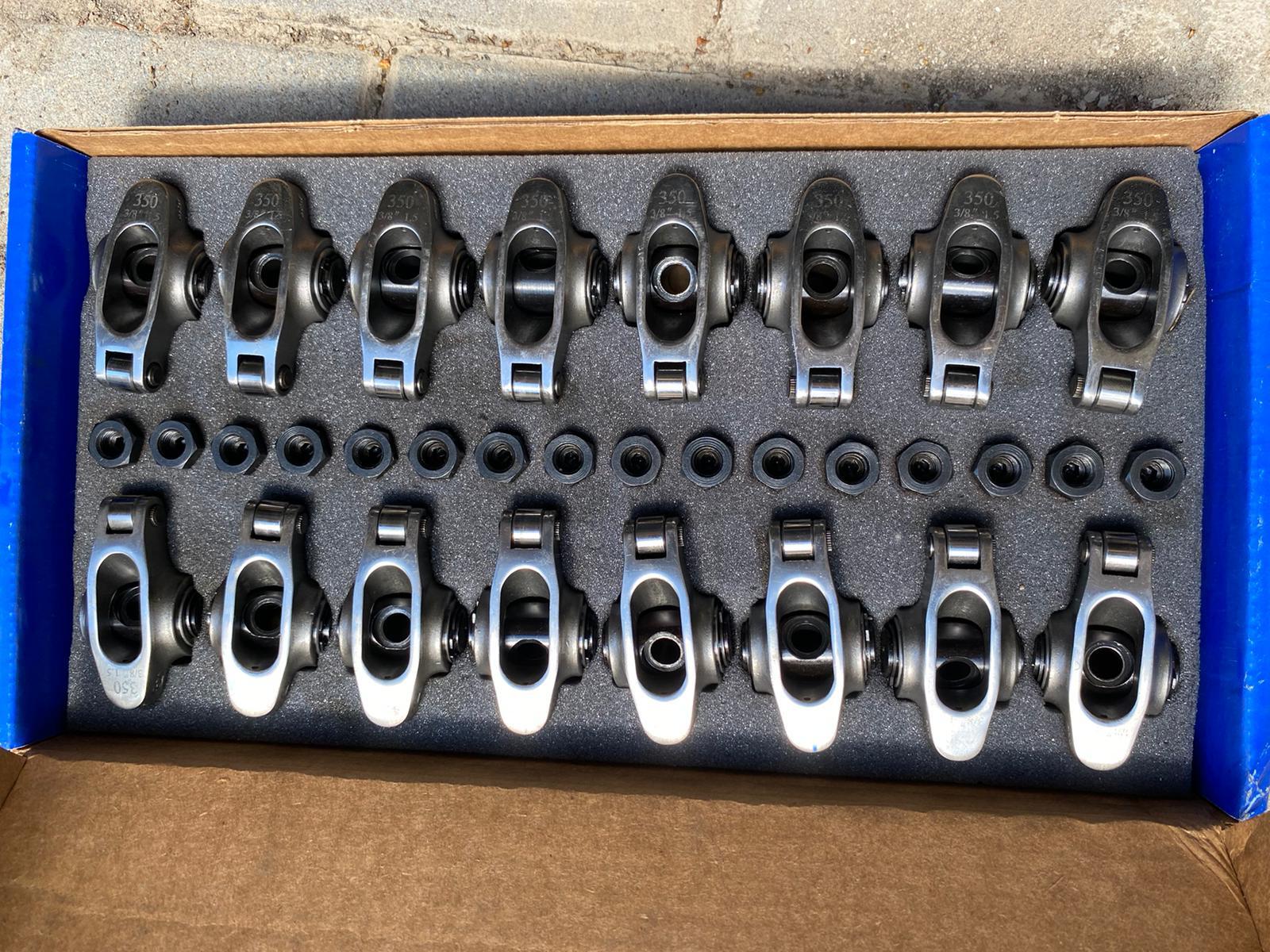 PRW 0235001 Pro Series Stainless Steel Rocker Arm set Small Chevy V8's