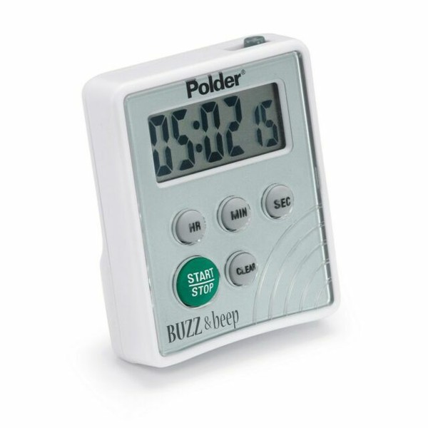 Polder TMR2125 Buzz and Beep Digital Timer White for sale
