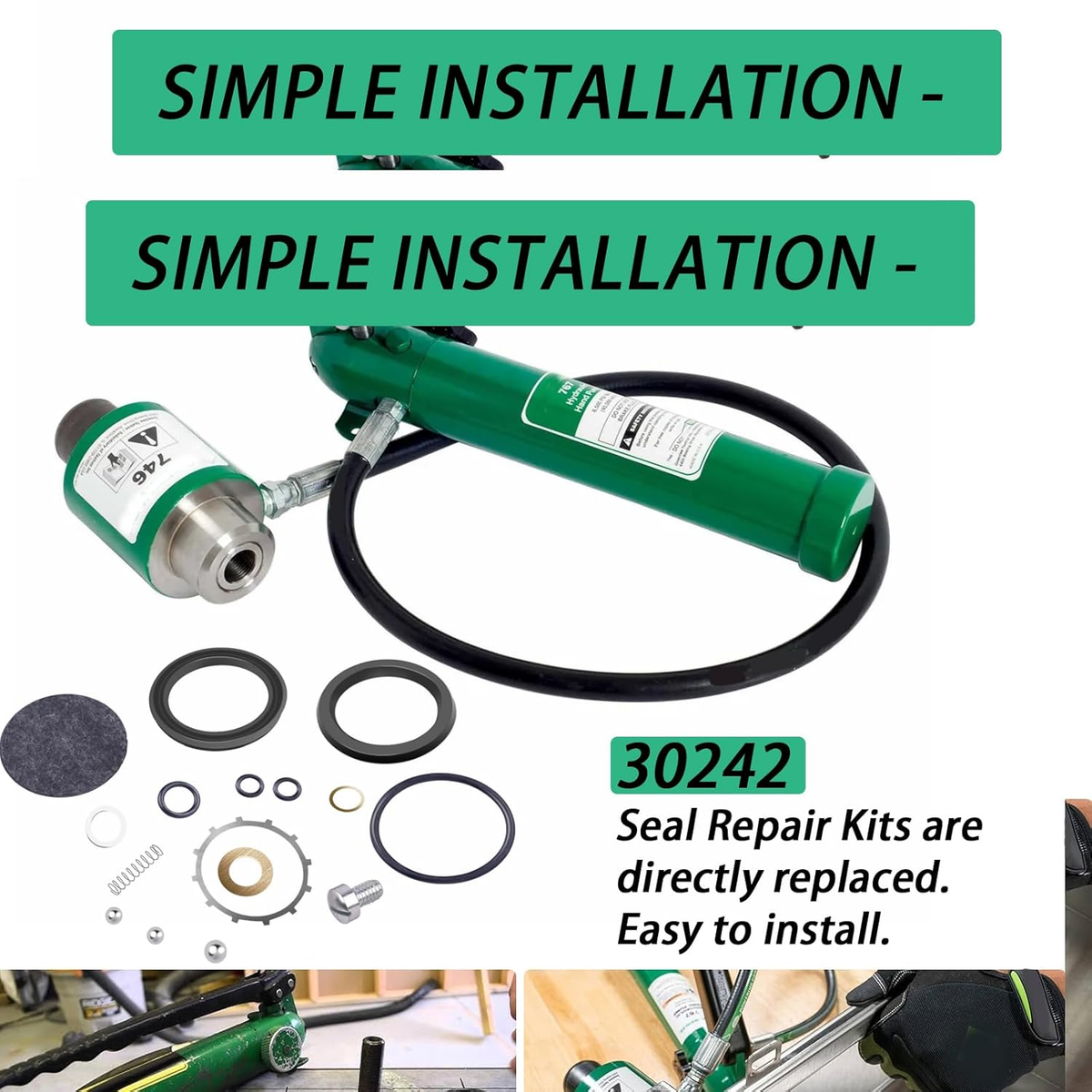 Juntas Bomba Manual Greenlee Modelo 767 Serie Abm Recambio Kit De Juntas (Seal Kit) Greenlee #04343 Para Bomba Manual Modelo 767 (Serie ABM) Juntas Bomba Manual 767