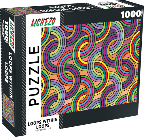 1000 Piece Abstract Jigsaw Puzzle: Loops within Loops - Picture 12 of 12