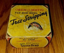 Scatola mulinello Fly Rod Oren-O-Matic n.1130 vintage, SOLO SCATOLA!!