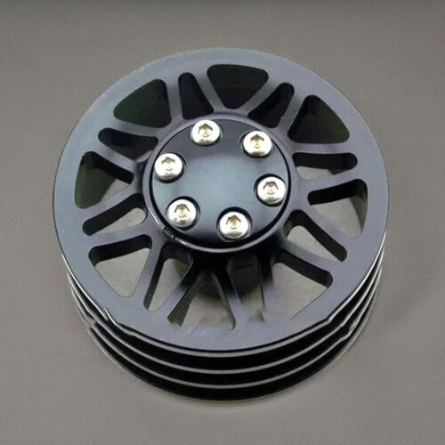 Black Alloy 1.9 Wheel Rim Set 2 front +2 Dually Rear for RC4WD RC Car Crawler - Picture 15 of 15