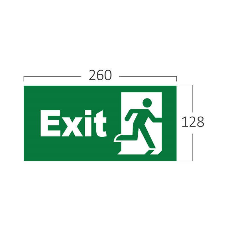 Panneau LED EXIT de secours 3W IP20 Blanc au design épuré et durable - 3