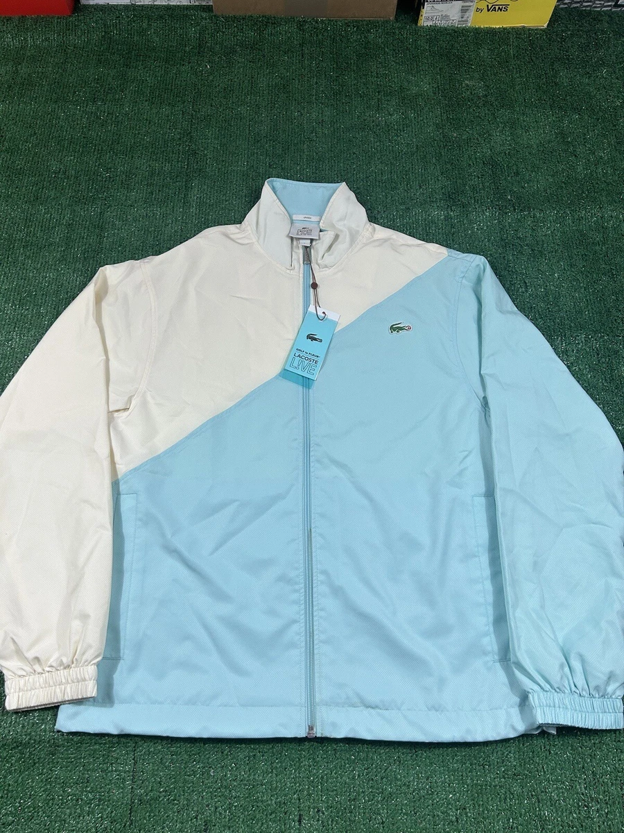 ジャケット・アウター golf le fleur Lacoste live GOLF Le Fleur X Lacoste Live Track Jacket Geode/Plumi Sz S Tyler