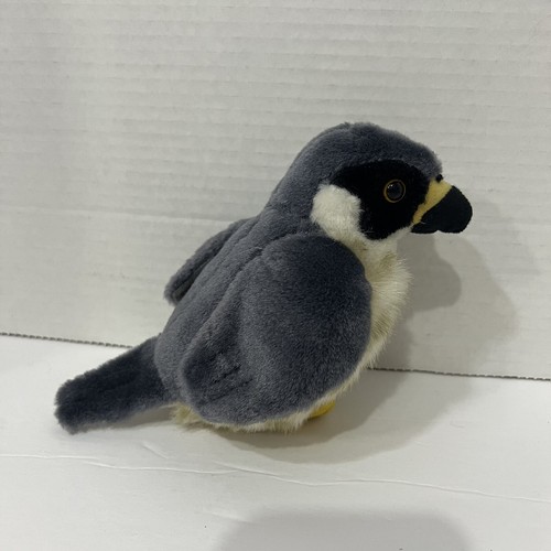 Peregrine Falcom Bird Plush Sounds 6 Inch K&M International Stuffed Animal Toy - Picture 2 of 5