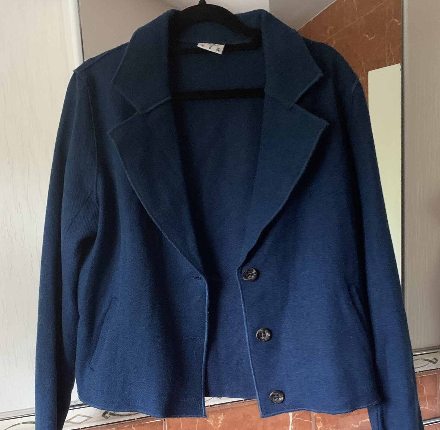 Original Lee Cooper Ladies Wool Blend Navy Blue Jacket Size 10 RRP £50 image 7