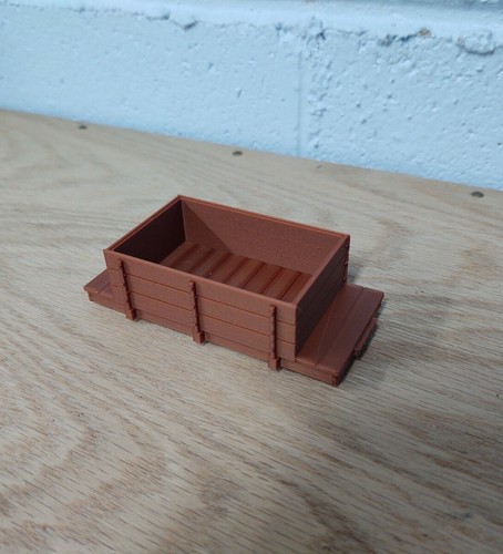 On30 Scale 14ft ORE GONDOLA kit. No trucks/couplers. OXIDE RED. 3D Print. NEW! - Picture 3 of 4