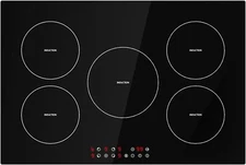 Electric Cooktop 30 Inch with 5 Burners, Built-in Ceramic Cooktop Electric Stove