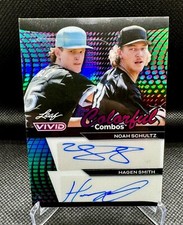 Hagen Smith Noah Schultz 2024 Leaf Vivid Auto 3/5 Colorful Combos #CD-22