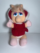 Vintage Baby Miss Piggy Christmas Plush 10 Muppets Babies 1987 Jim Henson