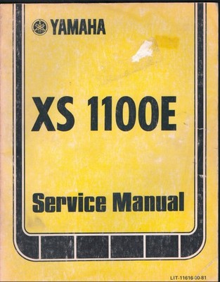 Yamaha XS1100E Service Manual Motorcycle Repair Manual MN3001