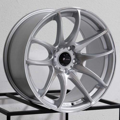 19x8.5/19x9.5 Vors TR4 5x115 35/35 Silver Machined Wheels Rims Set(4 ...