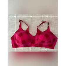 NWT Torrid Curve Pink Plaid Back Smoothing Wire-Free Bra Size 44D