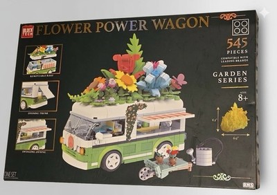 Block Tech Flower Power Wagon Garden Series Building Set 545 Pieces Compatible