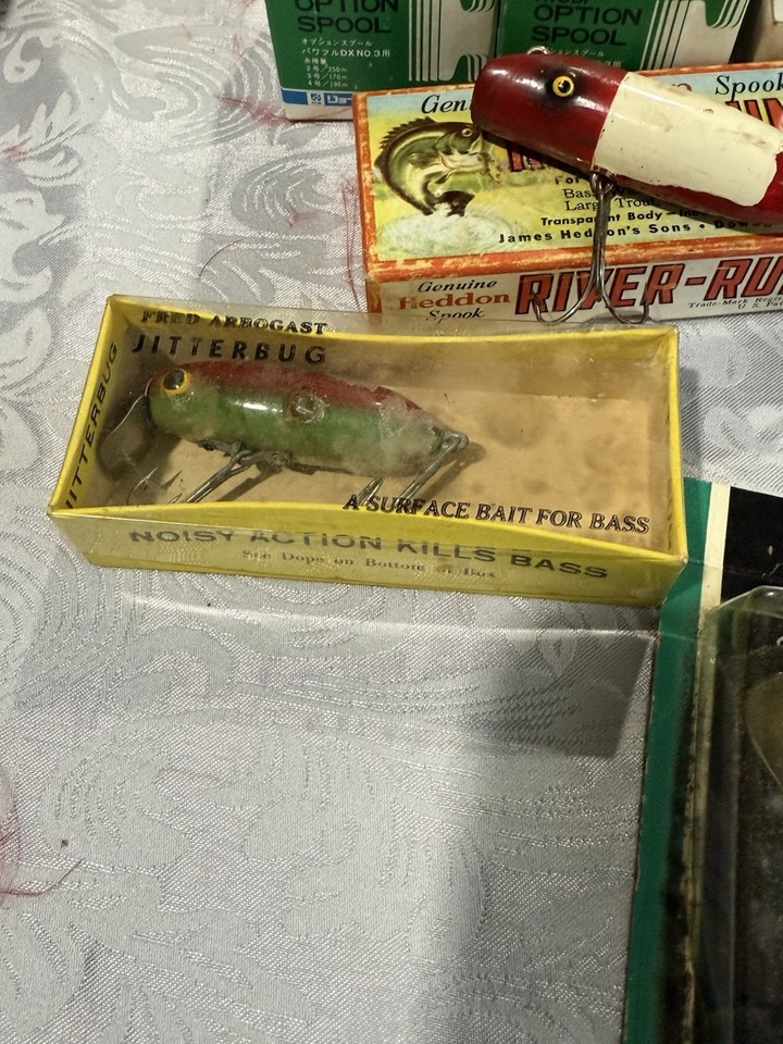 Lot De 12 Leurres De Pêche Vintage Pico Pop - Topwater Années 50 (Bébé Chat, Bombardier, Etc.)