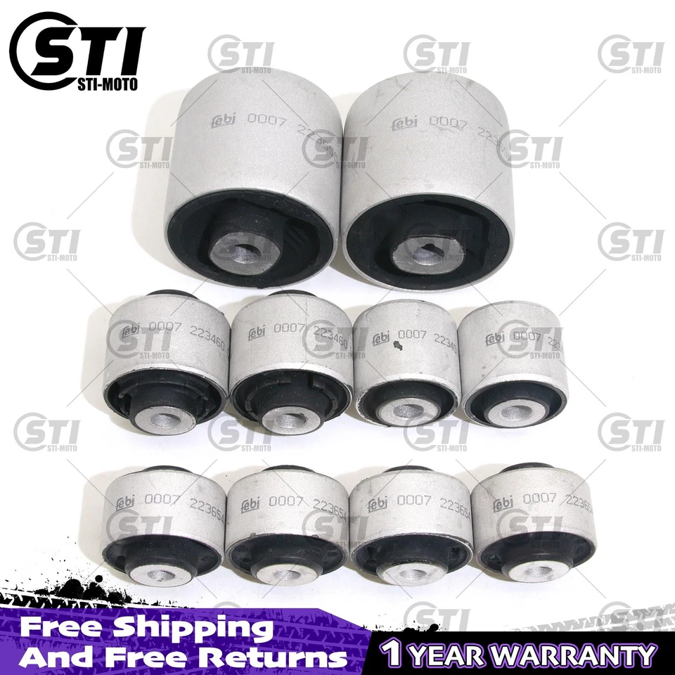 10X FEBI Front suspension control arm bushings kit For Audi A4 A5 Q5 A6 A7 11-18 - Image 2 of 4