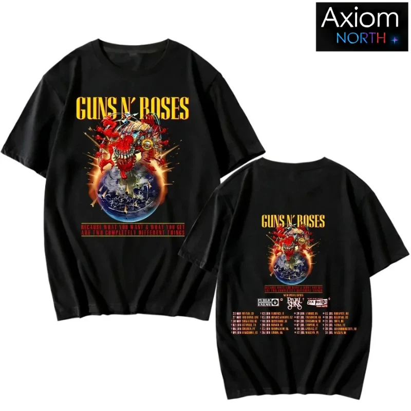 GUNS N' ROSES WORLD TOUR '07 Tシャツ 非売品 Men's t-shirt Guns N' Roses - UYI World Tour - BL - ROCK OFF