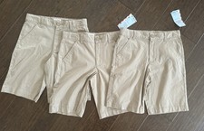Lot Of 3 Cat And Jack Boys Size 10 Uniform Shorts. New With Tags. Adjustable.
