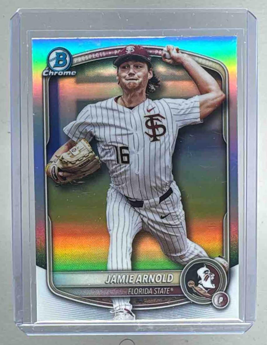 Jamie Arnold 2025 Bowman Chrome Draft #BDC-30 College Variation