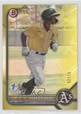 2022 Bowman 1st Edition Yellow Foil 52/75 Pedro Pineda #BPPF-94 0md8