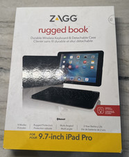 Zagg Rugged Book Pro Wireless Keyboard Case for iPad Pro 9.7" with stand - Black