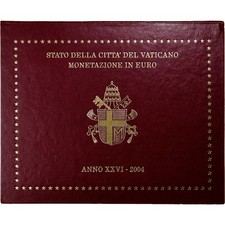 [#1163363] Vatican, 1 Cent to 2 Euro, Jean-Paul II, 2004, Rome, MS(65-70)