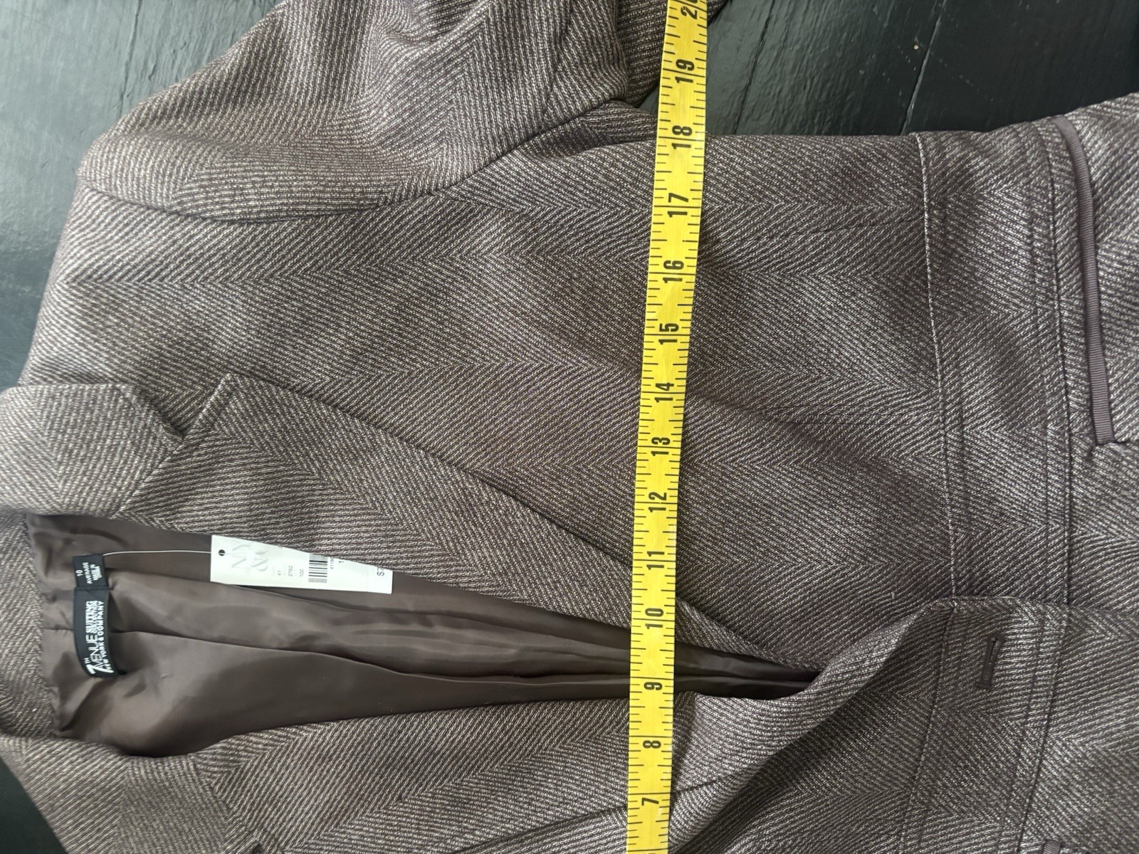 NWT Brand New Ny&co Size 10 Women Two Piece Suit Bootcut Brown Jacket Pants