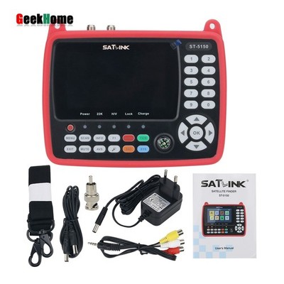 ST-5150 DVB-S2/T2/C COMBO HD Satellite TV Signal Finder Digital Signal Meter gh2