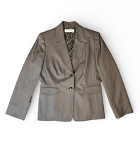 Tahari Arthur S. Levine Light Brown Blazer Jacket 2 Button Women's Size 10