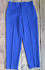 Vintage Women's Levi's Bend Over Slacks Pants 12P 30x28 1970s Blue Polyester