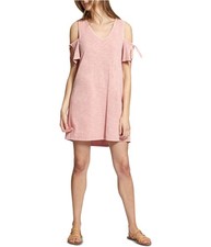 Sanctuary Clothing Womens Lakeside Shirt Dress, Pink, Medium