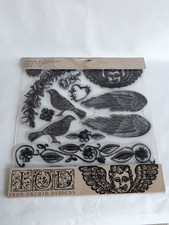 IOD Iron Orchid Designs Stamp INDIE FOLK Retired