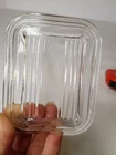 Pyrex 501-C Vintage Clear Glass Refrigerator Dish Replacement Lid No Center Ribs