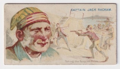 N19 Pirates of the Spanish Main (Allen & Ginter) - #42 Captain Jack Rackam