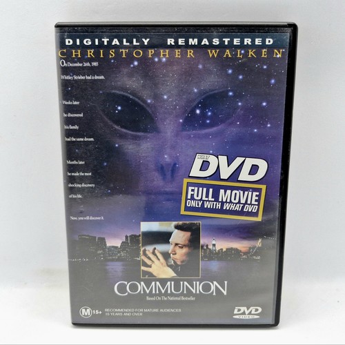 Communion DVD All Region 1989 Sci-Fi Horror Alien Abduction Christopher Walken - Picture 1 of 5