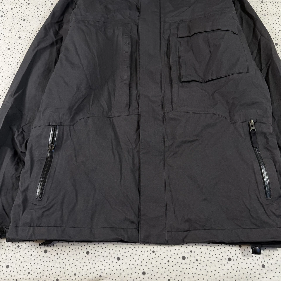 Chaqueta de Snowboard Burton Para Mujer M Negra Con Capucha Cremallera Completa Esquí Snowboard Gorpcore Foto 3 de 4