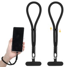 2Pcs Anti Theft Phone Wrist Strap, Adjustable Cell Phone Lanyard Strap with M...