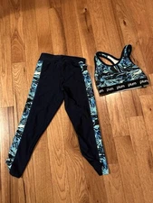 Plum Practicewear AXS EUC Capris Leggings Bra Set Gymnastics 