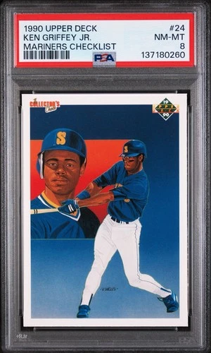 1990 Upper Deck -  Ken Griffey Jr #24 PSA 8