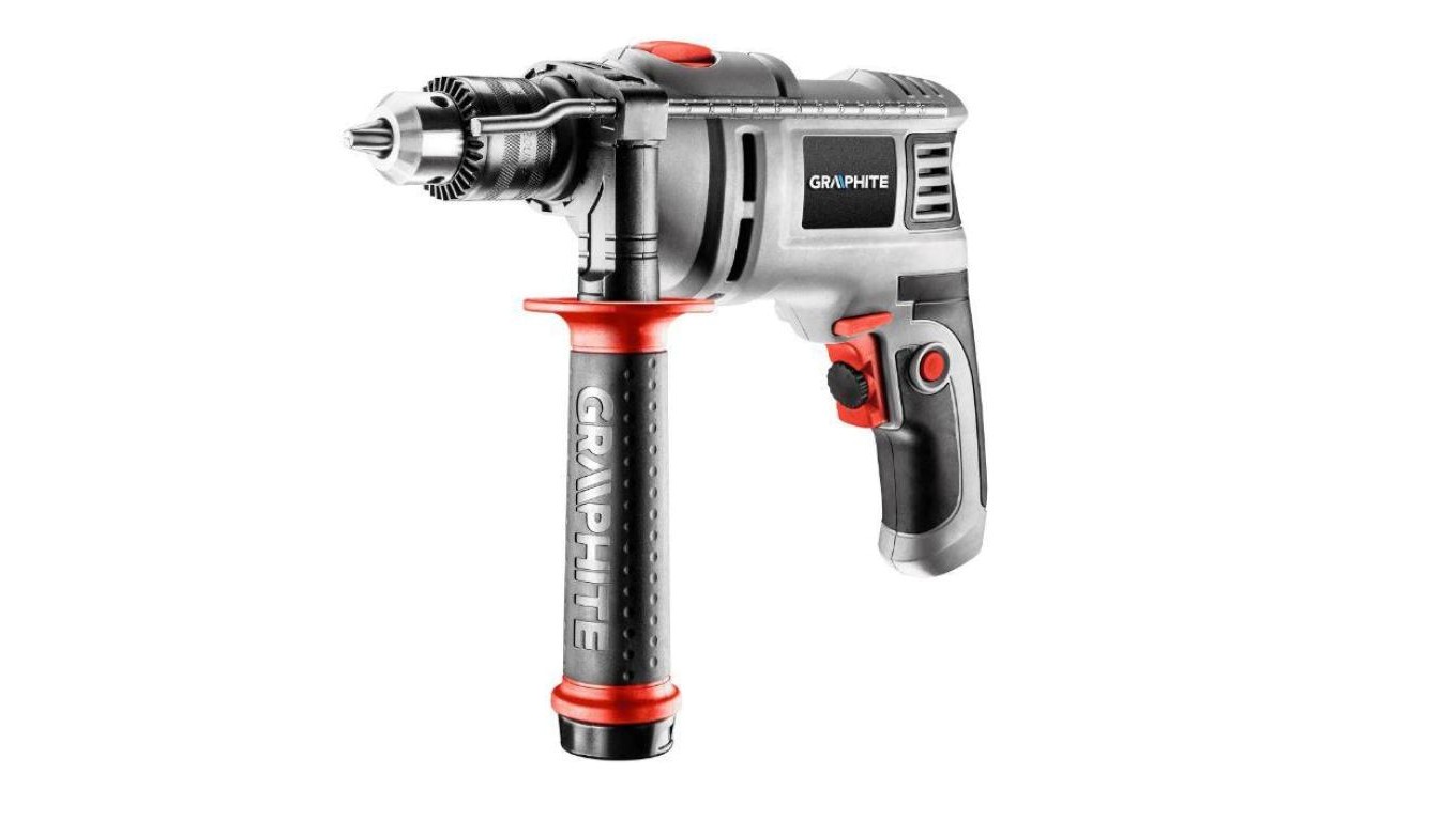 Grau 650-W-Schlagbohrmaschine, 13-Mm-Zahnriemenbohrfutter, 0–3000 U/Min – T 58G726 - Bild 2