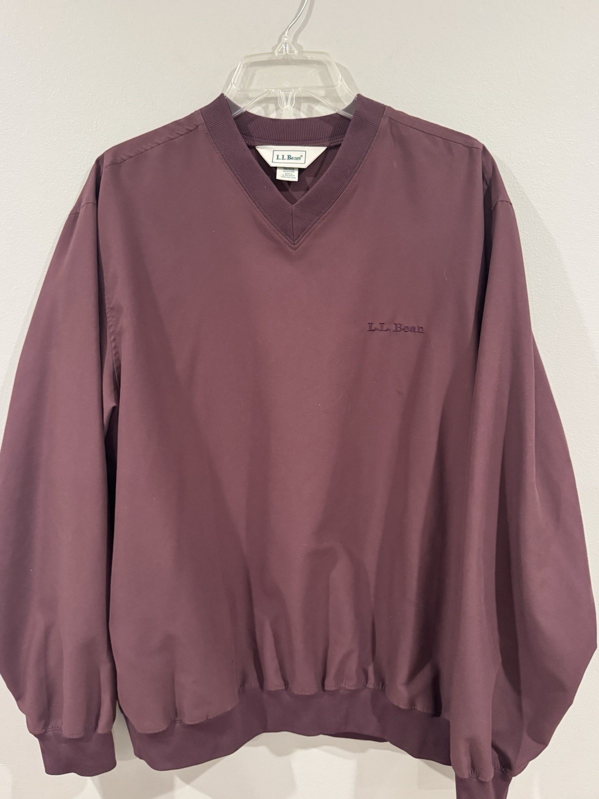 LL Bean Men’s Pullover Jacket Medium Windbreaker … - image 1