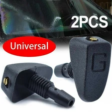 2Pc Car Front Windshield Windscreen Wiper-Nozzle Washer Jet Nozzles