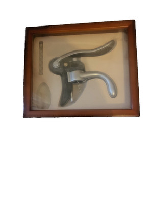 Kaninchen Hebel Weinöffner Set Korkenzieher mit Folienschneider Stopper Ausgießer Holzbox
