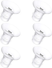 6Pcs Breast Pump Flange Insert 16Mm Compatible with Momcozy/Spectra/Medela/Eufy/