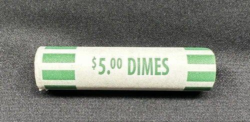 BU 2009 P ROOSEVELT  DIME  ROLL  BRILLIANT UNCIRCULATED OBW H/T GREAT PRICE!