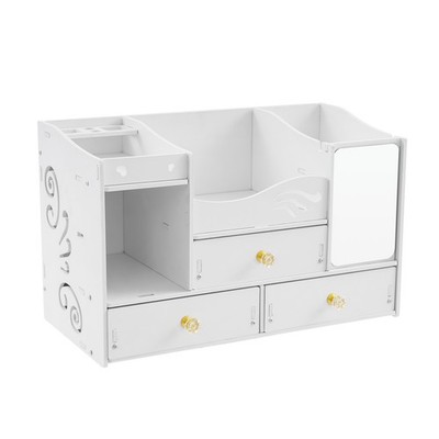 Makeup Cosmetic Organiser Jewelry Storage Boxes Drawer Dressing Table Tidy Case