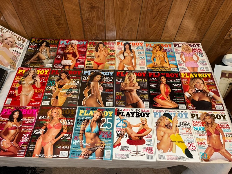 Playboy Magazine Lot Of 19 Issues 2005 2006 2007 2008 Kim kardashian December 