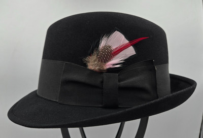 Vintage Cavanagh Edge New York Fedora Oval size  7  black