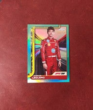 2025 F1 Topps Chrome Charles Leclerc #3 Portrait True Aqua Refractor /199 SP 